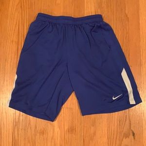 Blue and White Nike Shorts